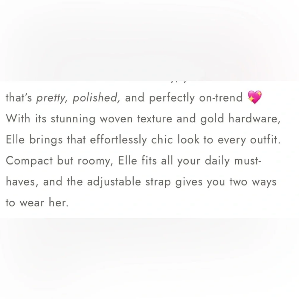 Modern + Chic Elegant Elle Woven shoulder/Crossbody Bag-cinnamon - Picture 12 of 13